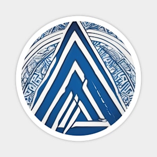 Mystical Triangular Emblem with Norse Patterns No. 915 Magnet